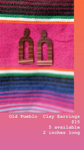 Old Pueblo Clay Earrings