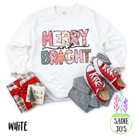 Pink Merry and Bright Sweatshirt