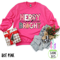 Pink Merry and Bright Sweatshirt