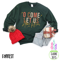 Oh Come Let Us Adore Him Sweatshirt