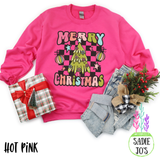 Checkered Merry Christmas Sweatshirt