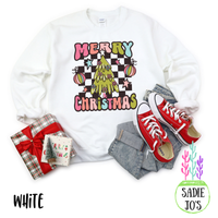 Checkered Merry Christmas Sweatshirt