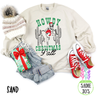 Howdy Christmas Pinup Sweatshirt