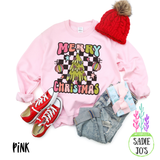Checkered Merry Christmas Sweatshirt