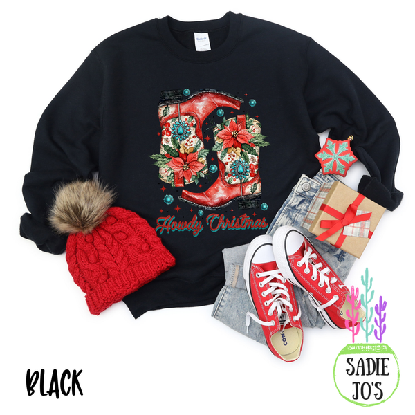Christmas Boots Sweatshirt