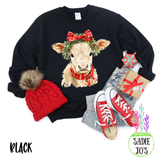 Cow Christmas Sweatshirt