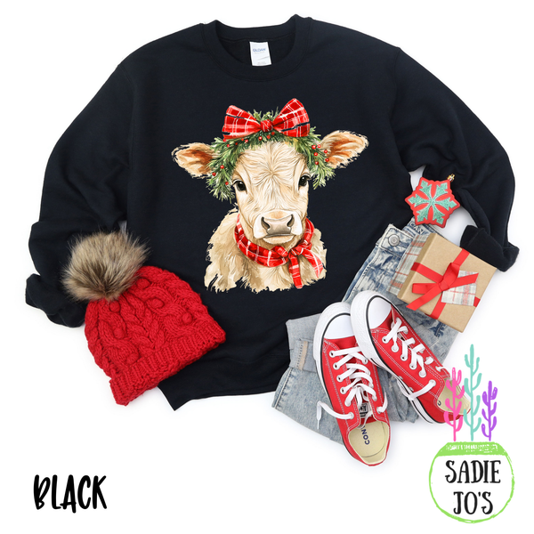 Cow Christmas Sweatshirt