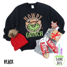 Load image into Gallery viewer, Howdy Grinch Sweatshirt
