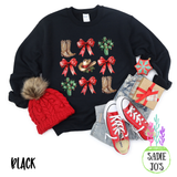 Boots, Bows and Cactus Sweatshirt