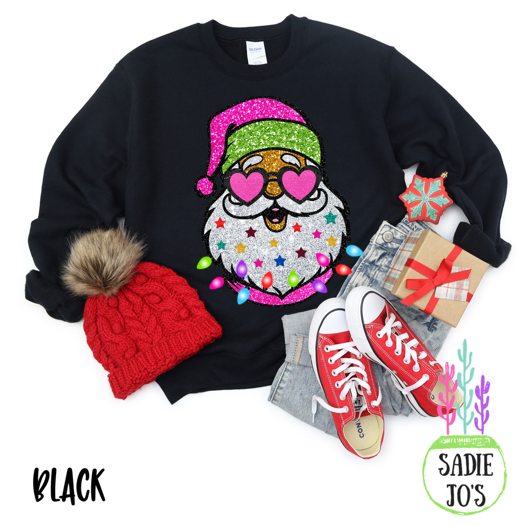 Sparkle Santa Sweatshirt