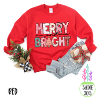 Pink Merry and Bright Sweatshirt