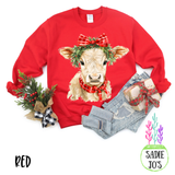 Cow Christmas Sweatshirt