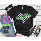 Checkered Heart Roadrunners-Green