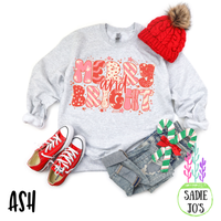 Red Merry and Bright Sweatshirt
