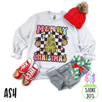 Checkered Merry Christmas Sweatshirt