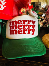 Load image into Gallery viewer, Merry Merry Merry Green/White/Red
