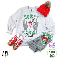 Howdy Christmas Pinup Sweatshirt