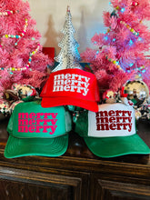 Load image into Gallery viewer, Merry Merry Merry Green/White/Red
