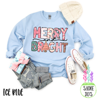 Pink Merry and Bright Sweatshirt