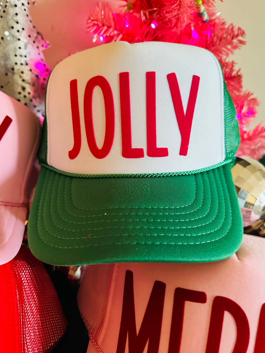 Jolly Green/White/Pink