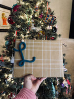 A-Hand knit letters-letter A