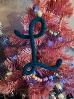 A-Hand knit letters-letter A