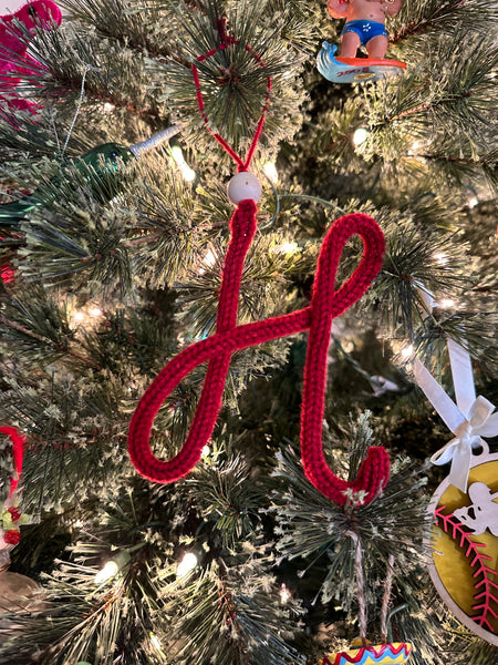 H-Hand knit letters-letter H
