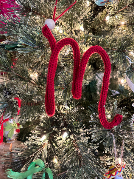 M-Hand knit letters-letter M