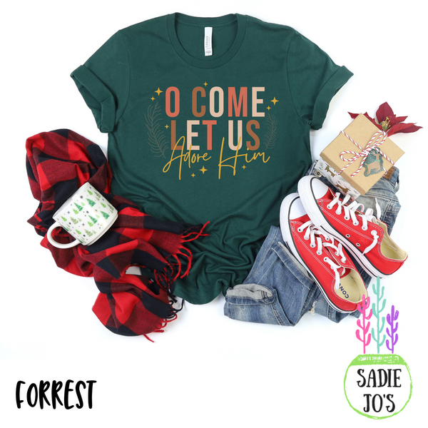 O Come Let Us Adore Him T-Shirt